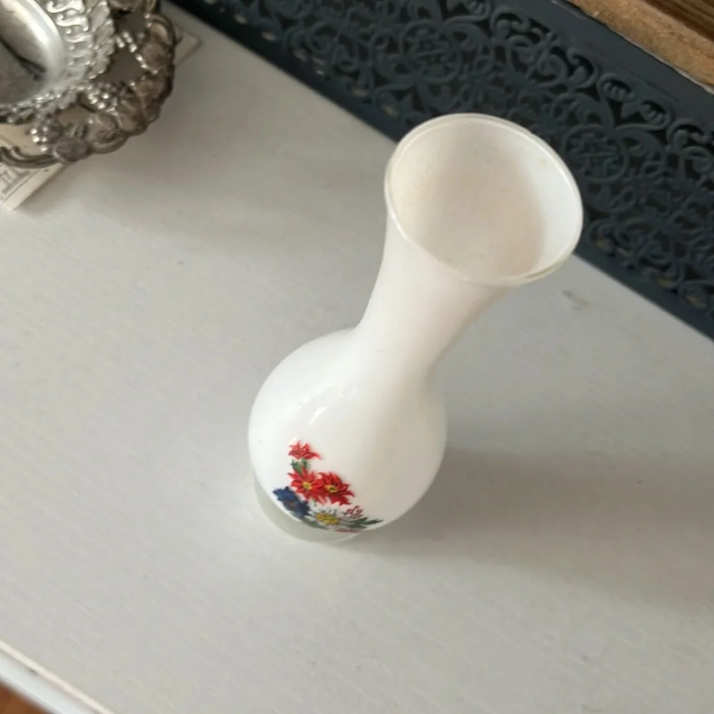 Small Vintage Floral Vase